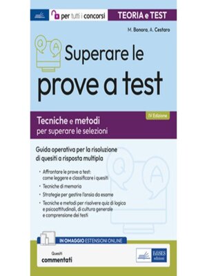 cover image of EBOOK- Superare le prove a test